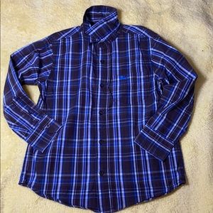 Old navy plaid button down shirt